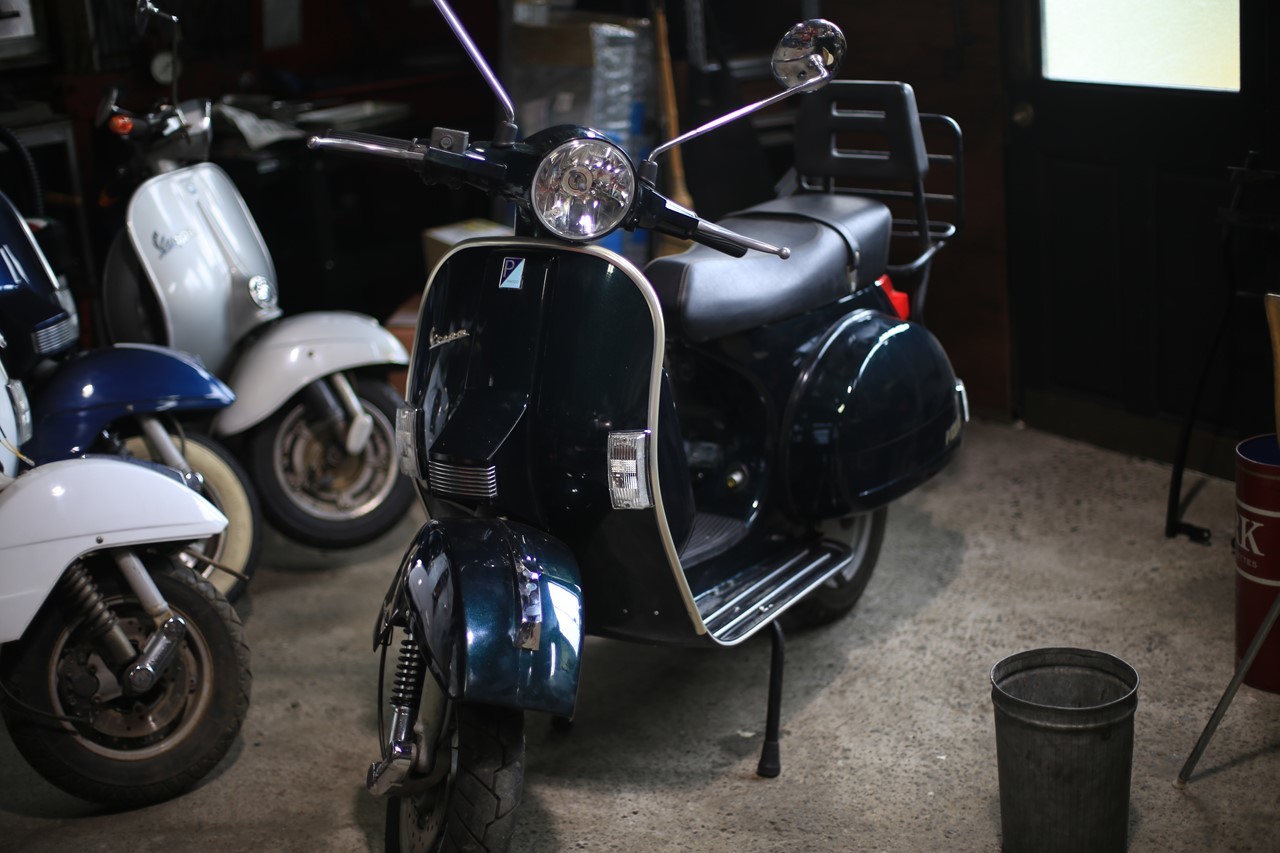 雨で試運転できずに組み上がったPX125FL2