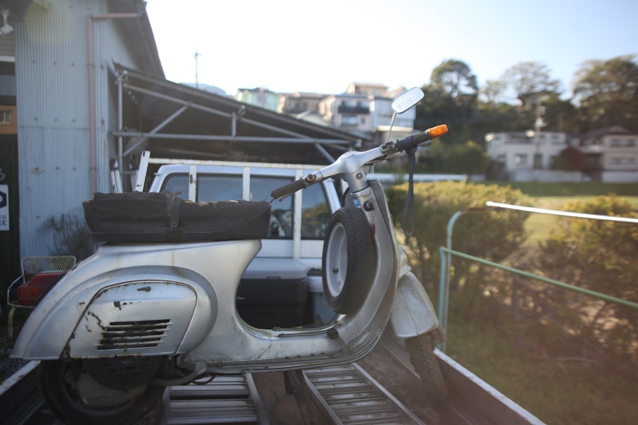 県境まで修理車を引き取りに行く途中