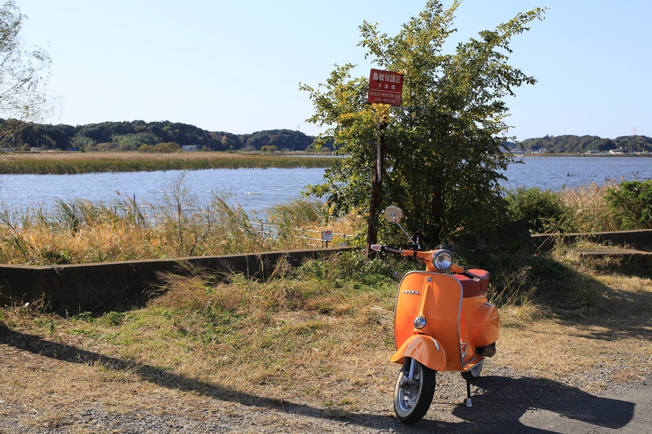 試運転中のベスパ125ET3