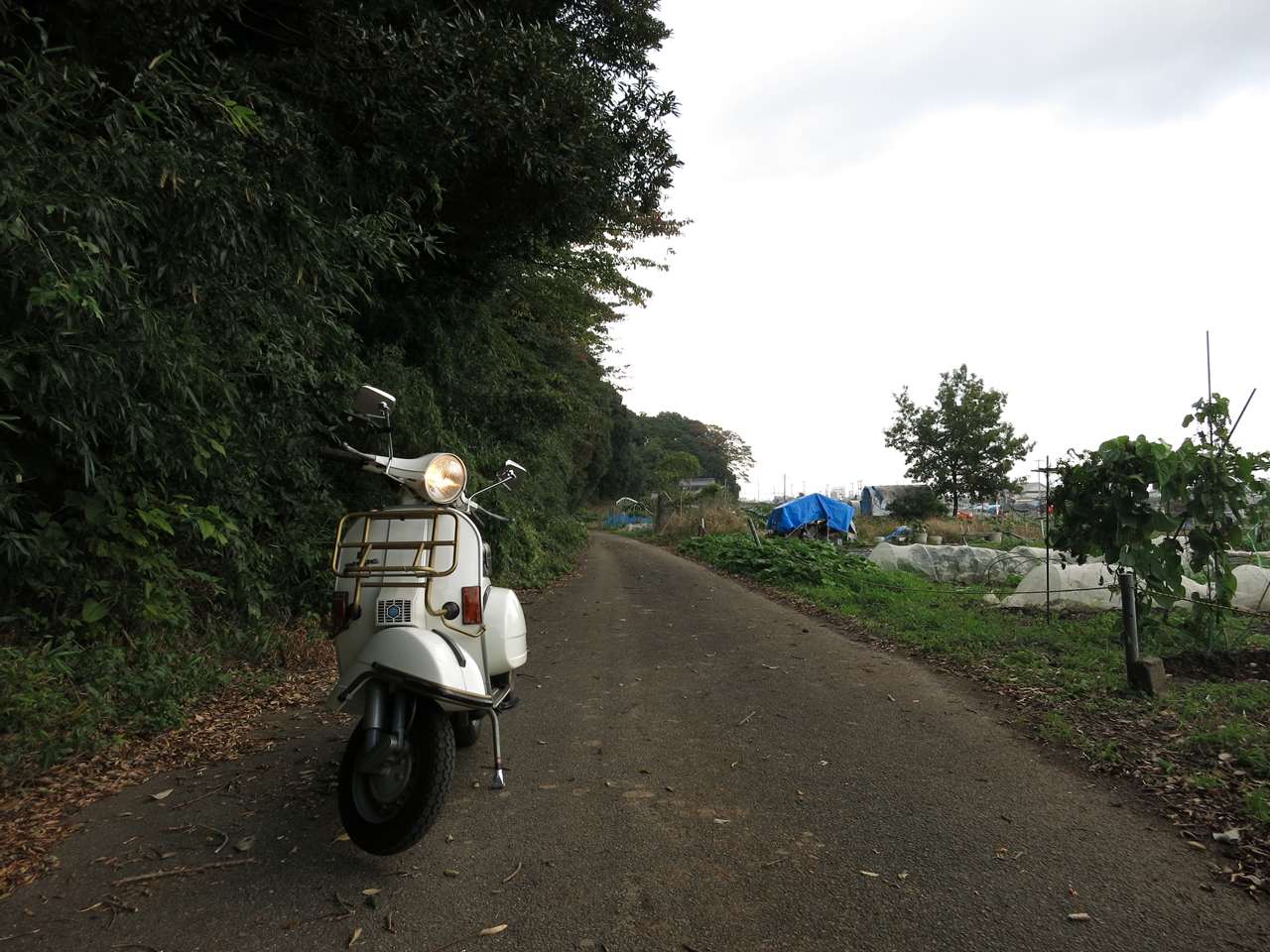 ベスパP200Eの最終試運転の様子