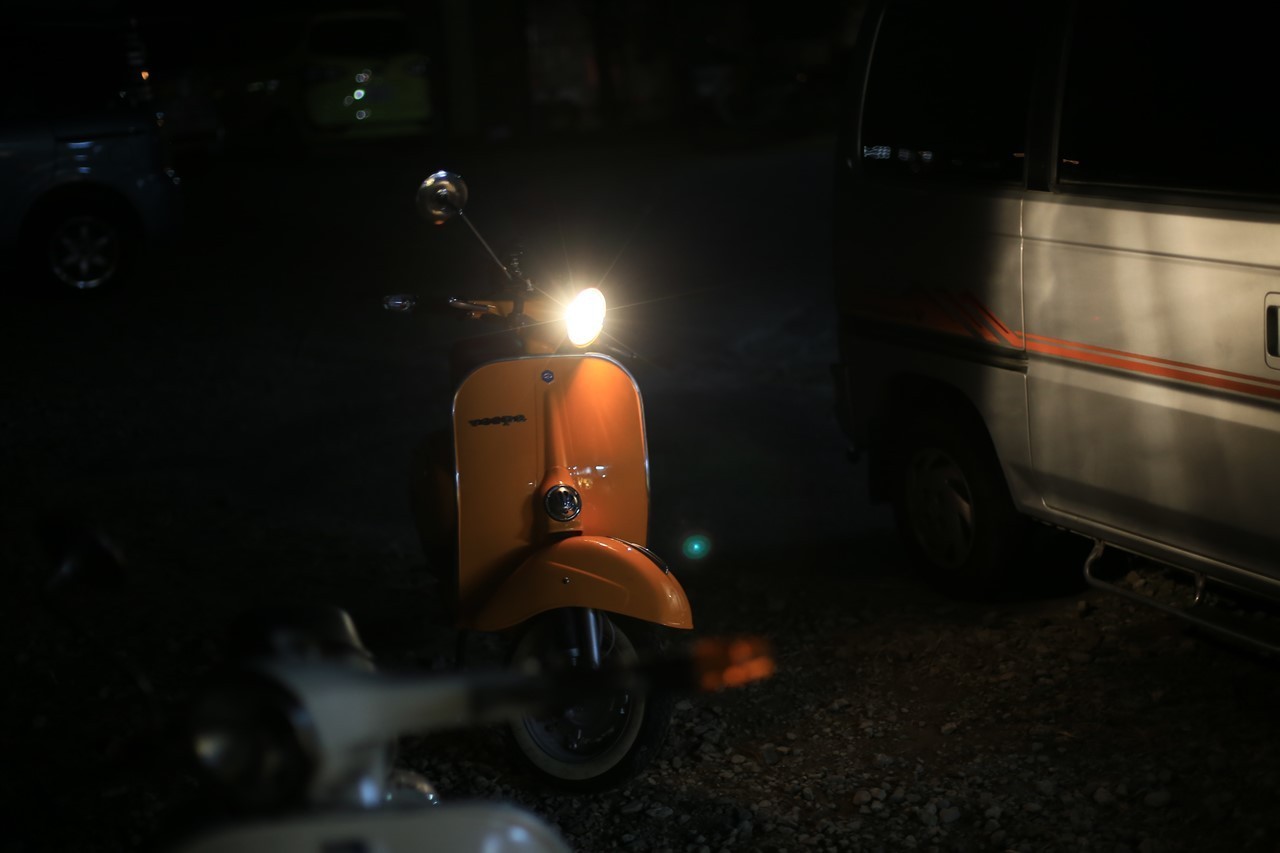 試運転に出たベスパ125ET3