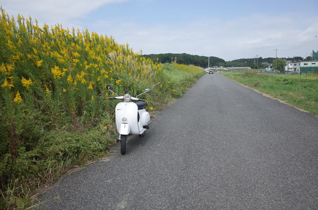 試運転に出たベスパ125ET3