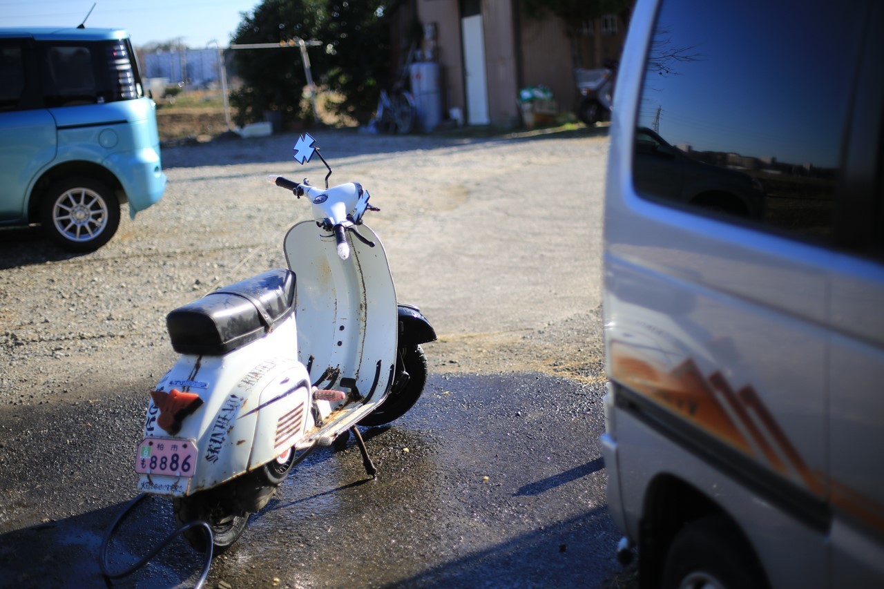 愛車2台を洗車する前の様子