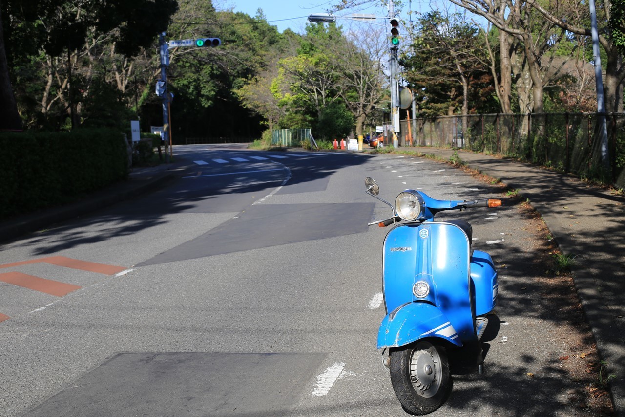 9月最終日、慣らし運転で走ったベスパの姿（その2）