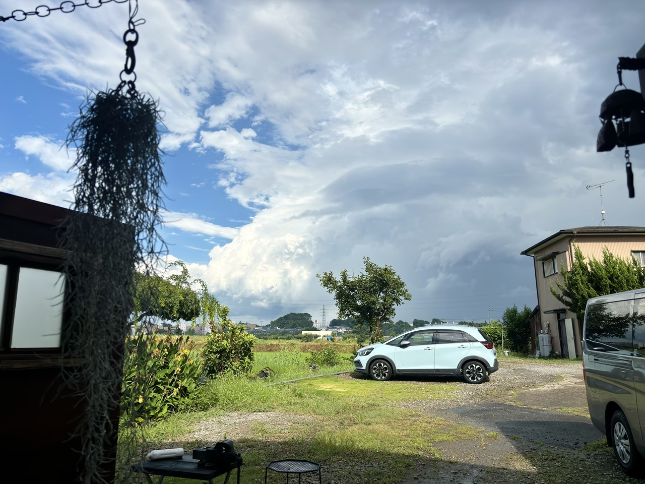 ゲリラ豪雨後の様子