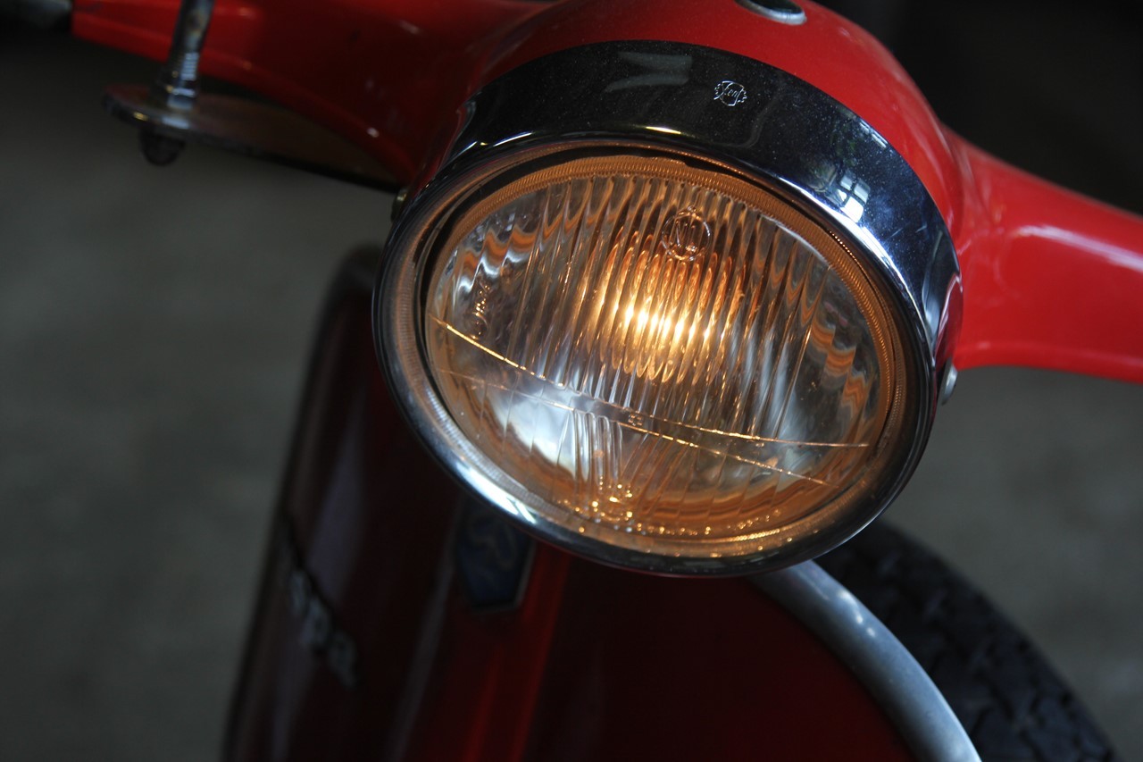 組み付け後にエンジン始動したベスパ150SPRINT