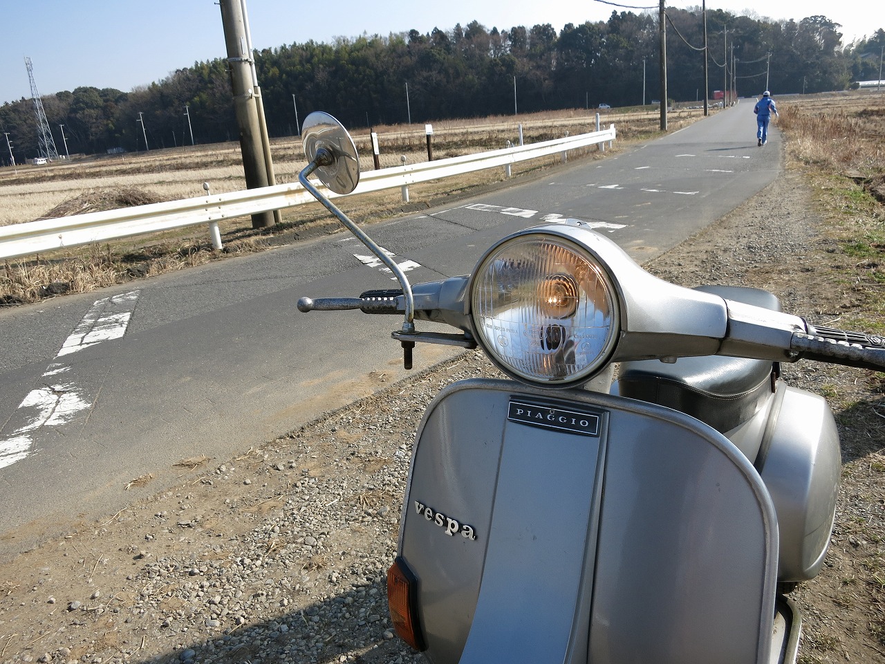 ベスパで試運転中のもう一枚のカット