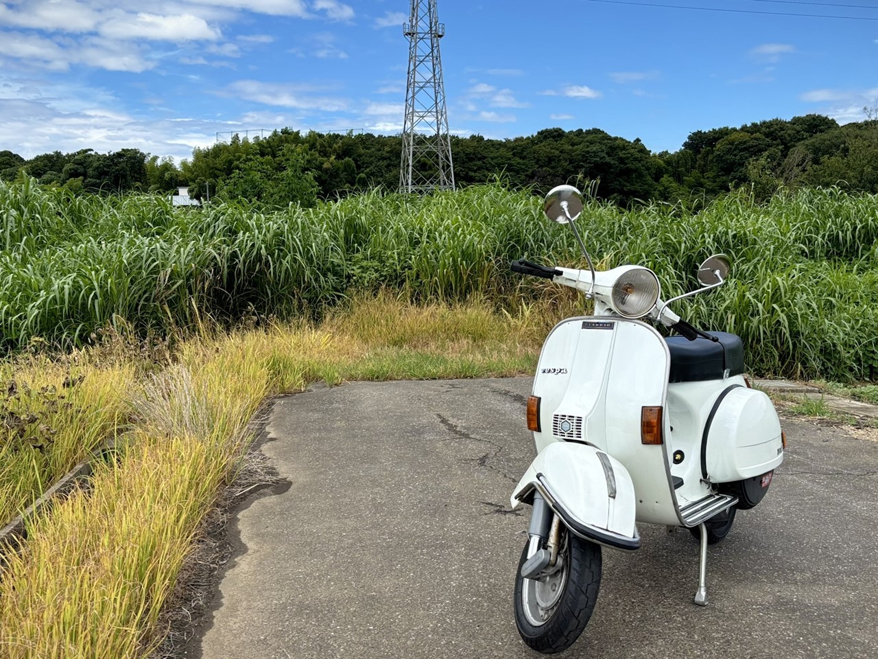 納車前のベスパを軽く試運転