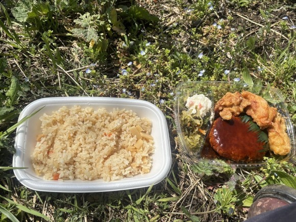 弁当を買って食べた昼ご飯
