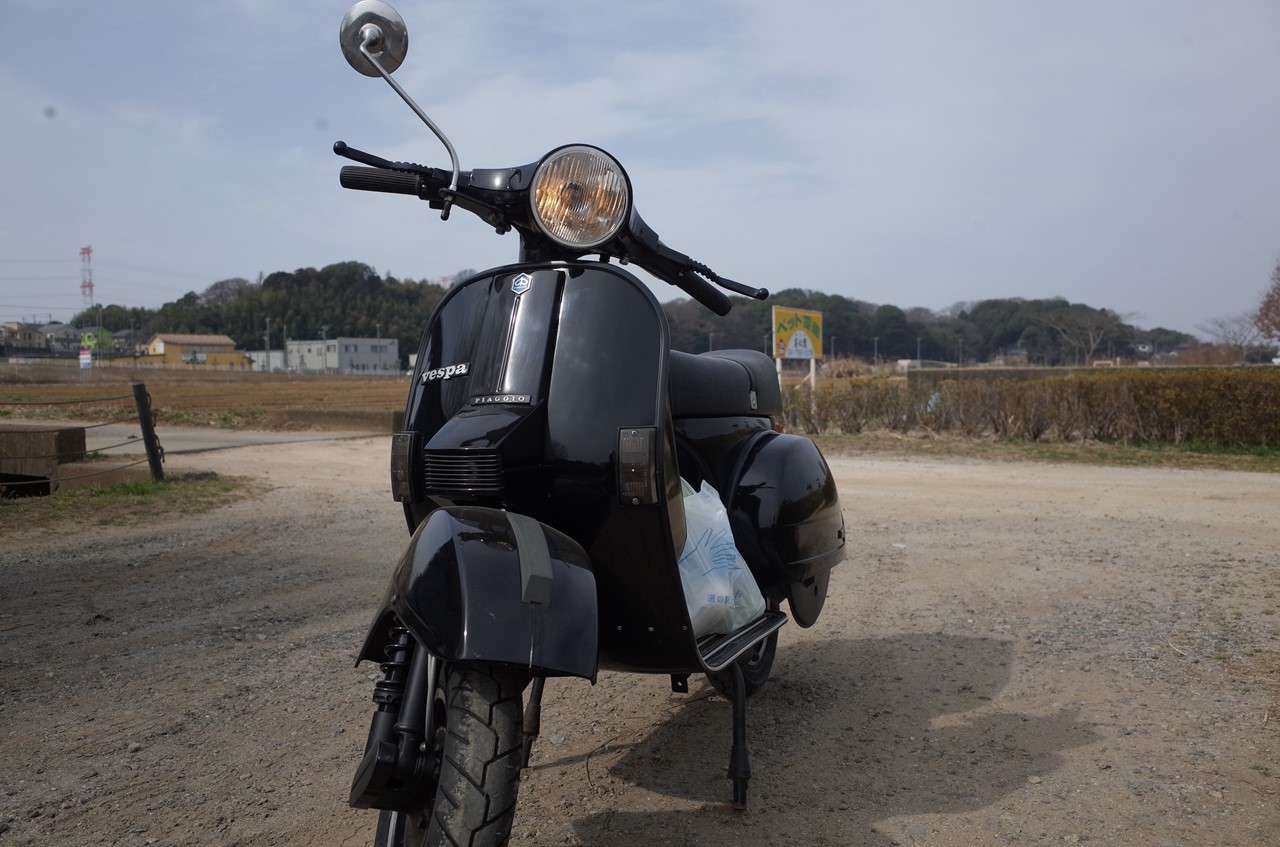 試運転中のベスパ