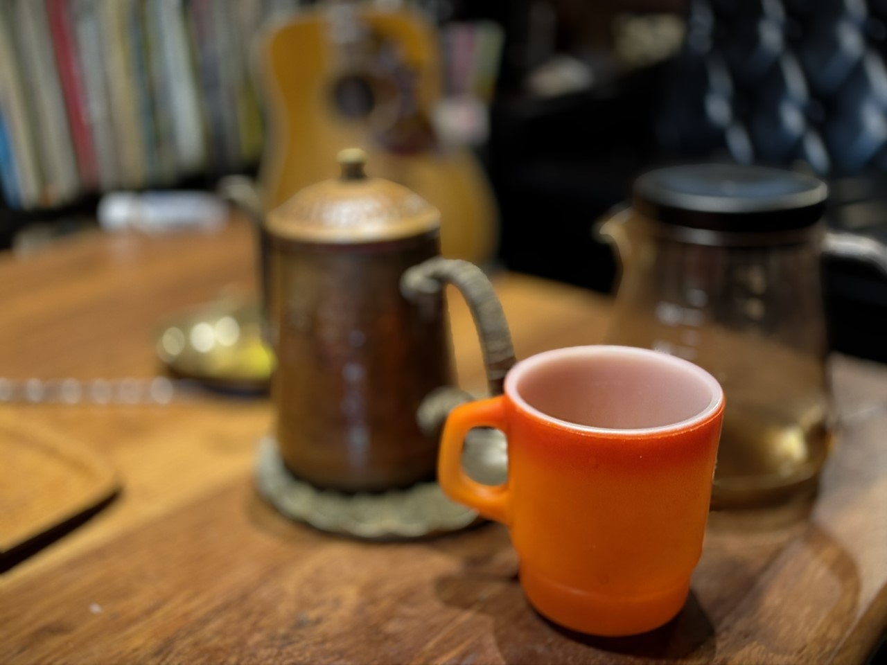 試運転後のホットコーヒー