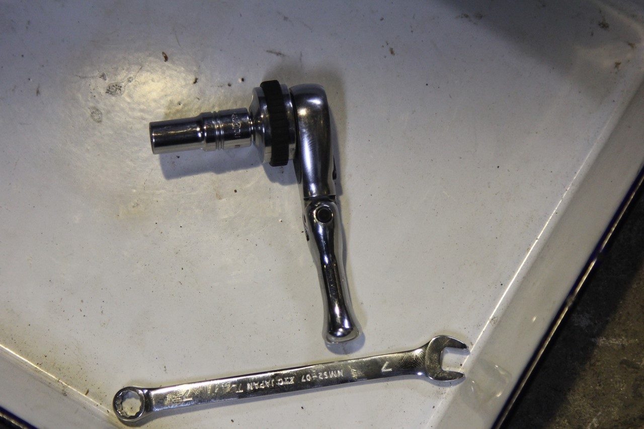 作業で使用した別の工具