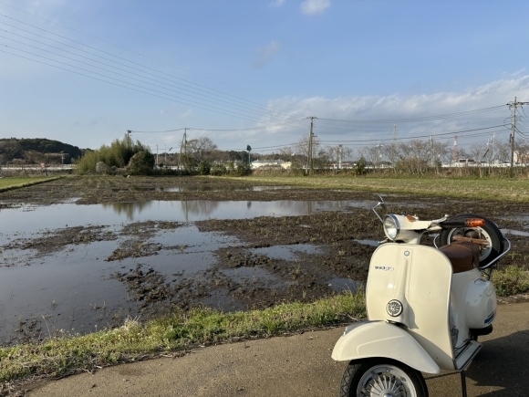 晴れ間に行ったベスパの試運転