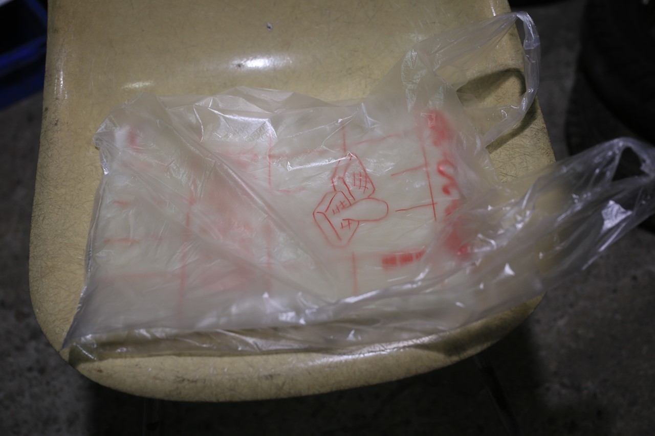 頂いたお餅と正月準備の様子