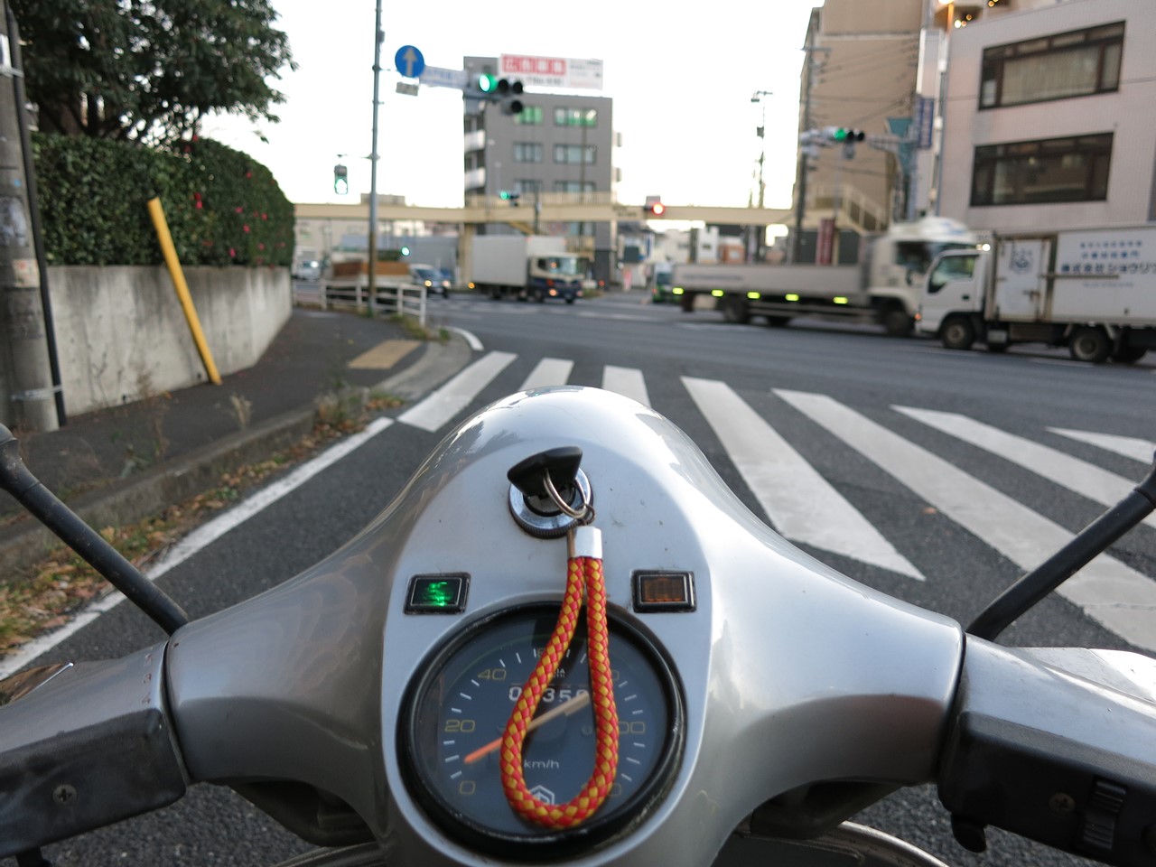 交換後のCDIで試運転中のベスパP200E