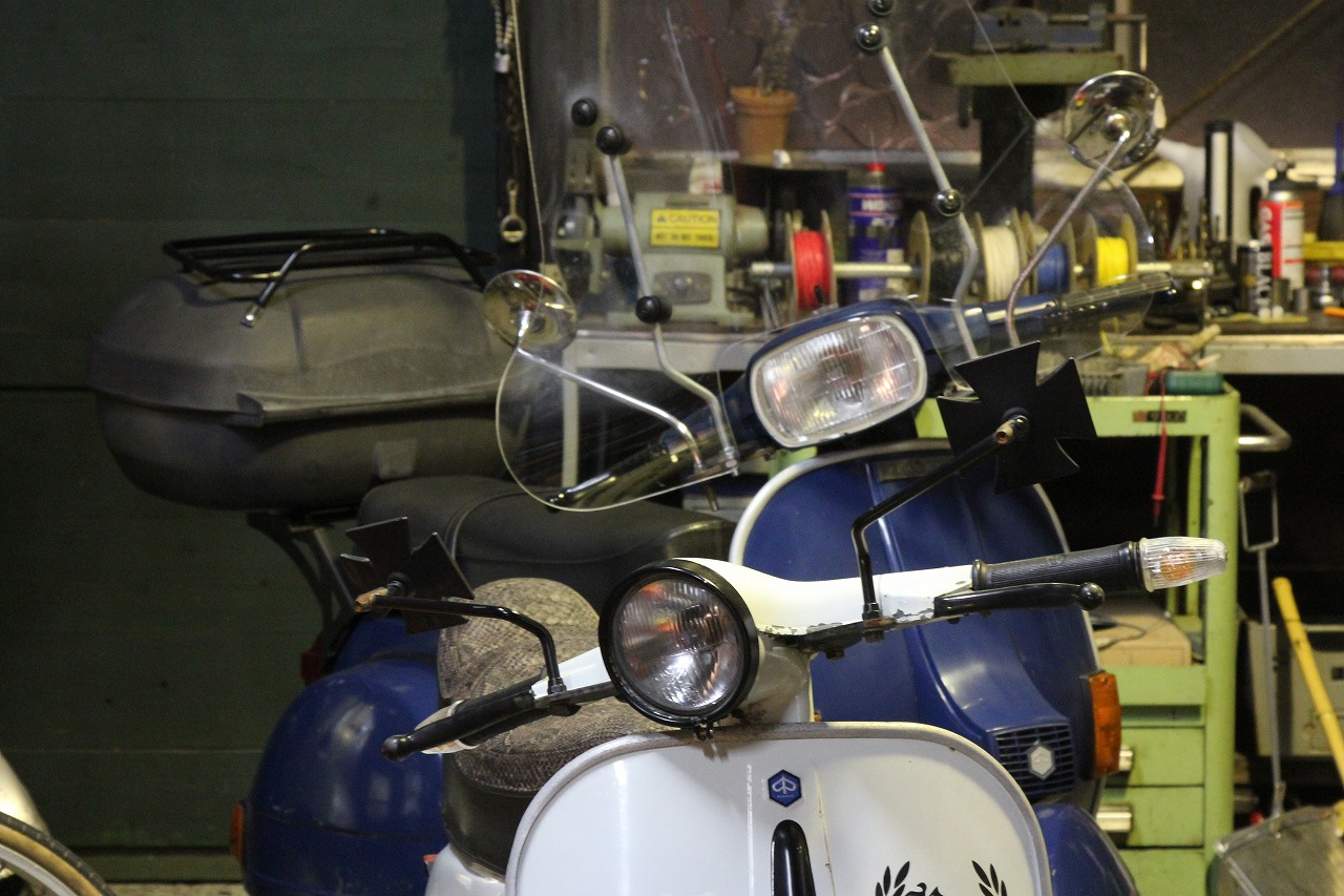 角目化されたP125Xの外装が完成した状態