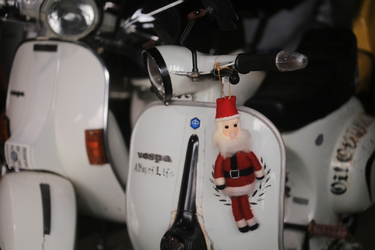 クリスマス飾りのアップ写真