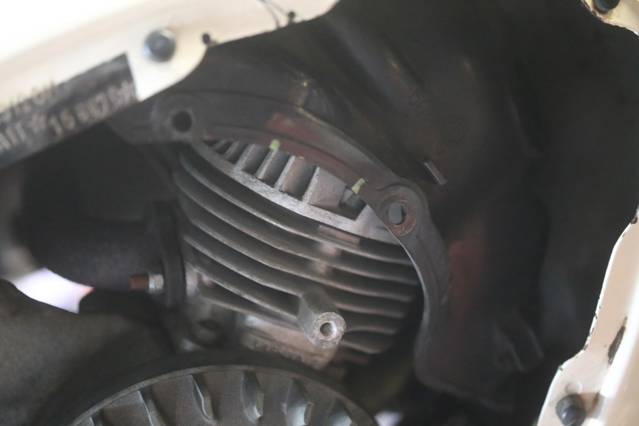 PINASCO 102ccアルミシリンダーキット搭載のエンジン
