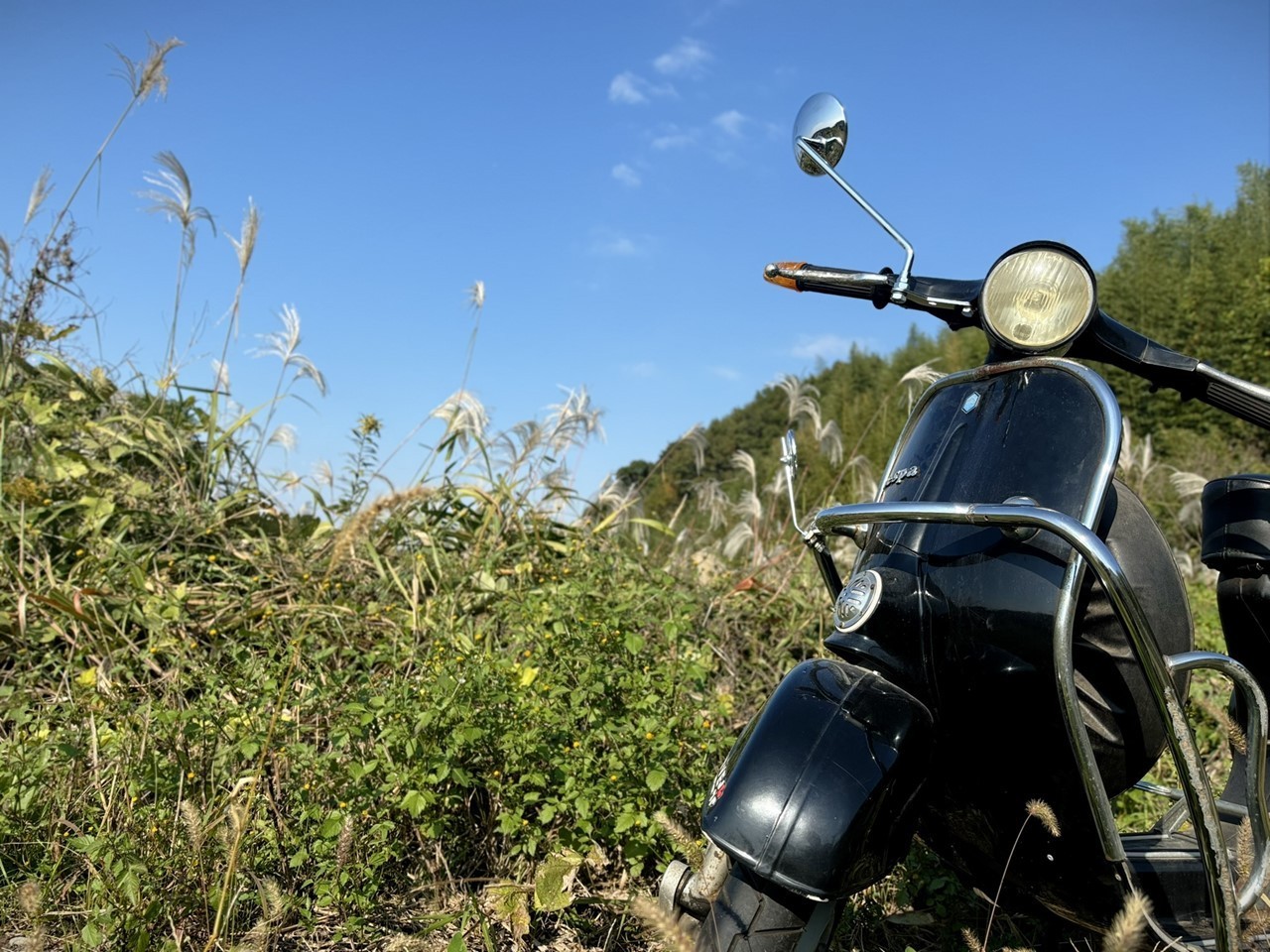 ベスパ50s、納車前試運転の様子