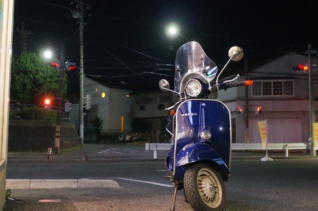 試運転中のベスパ125ET3