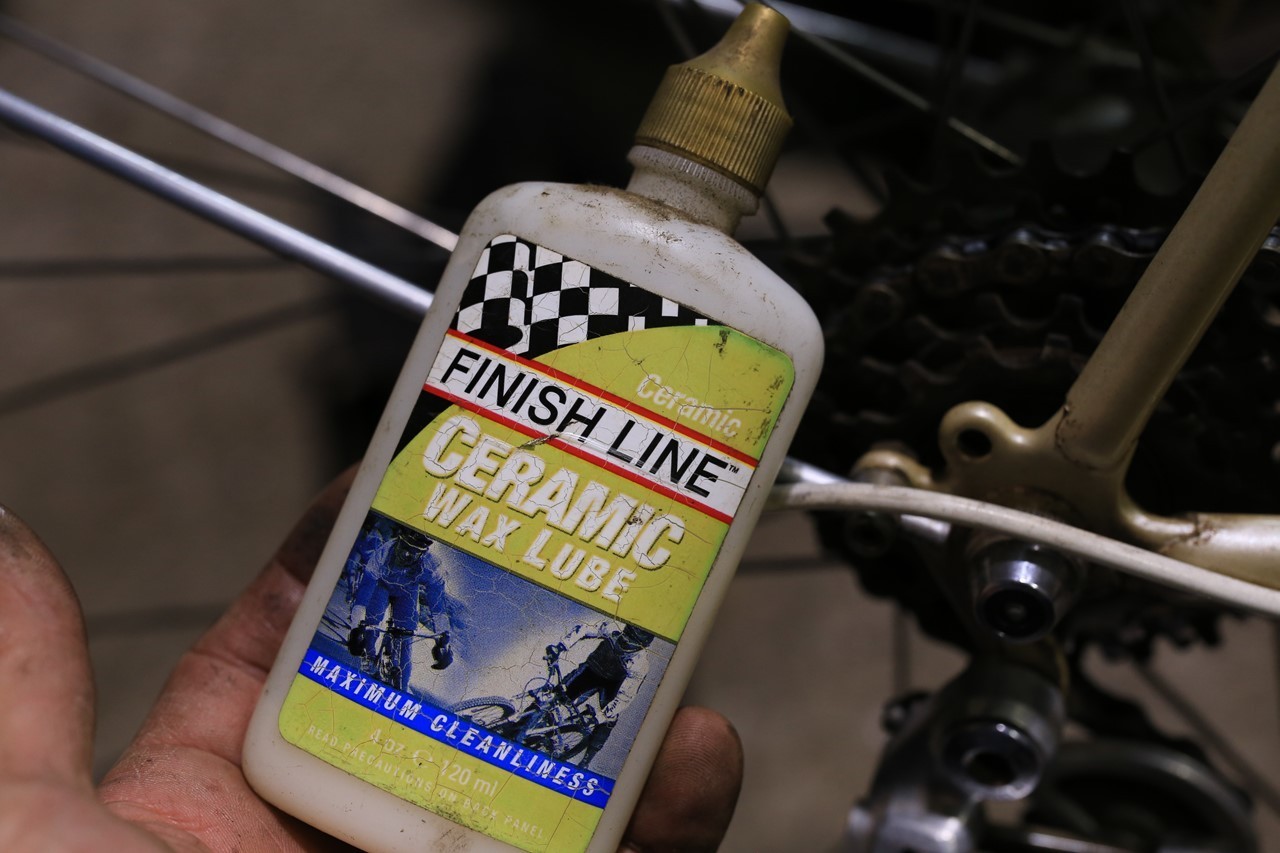 チェーンルブを使った自転車のチェーン給油