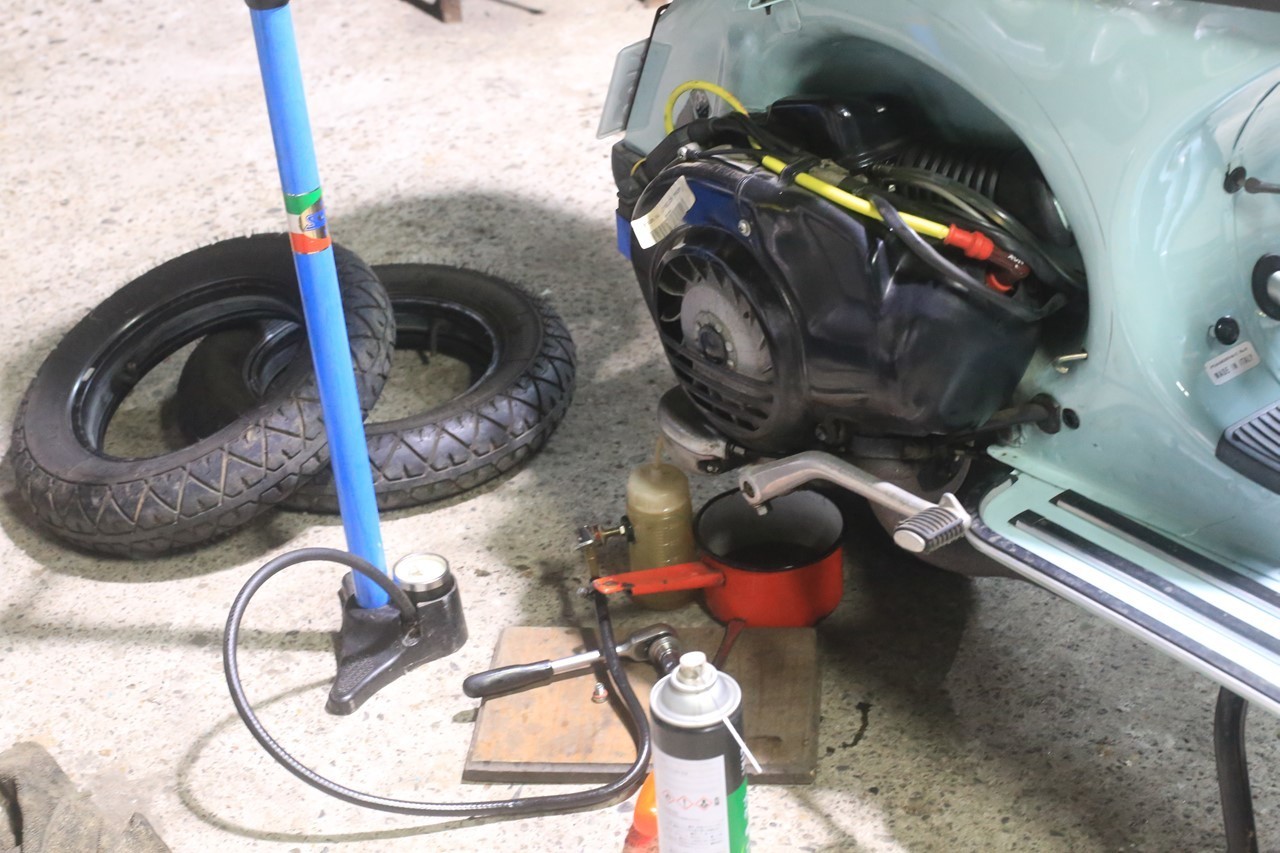 新品タイヤの皮むきを兼ねた試運転