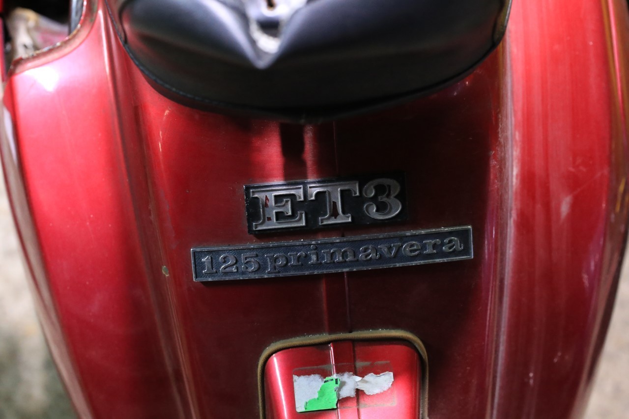 ベスパ125ET3のハンドル部