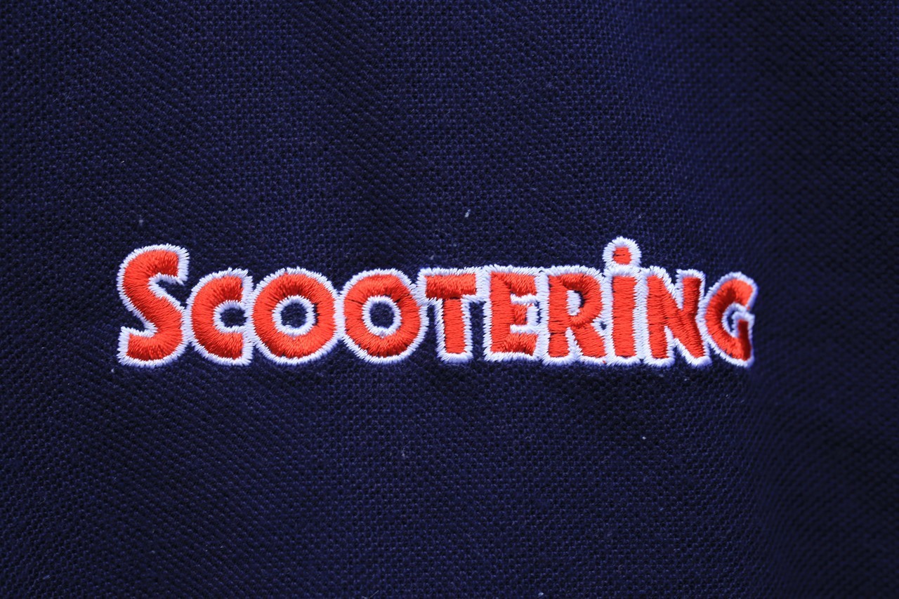 SCOOTERINGロゴ入りポロシャツ