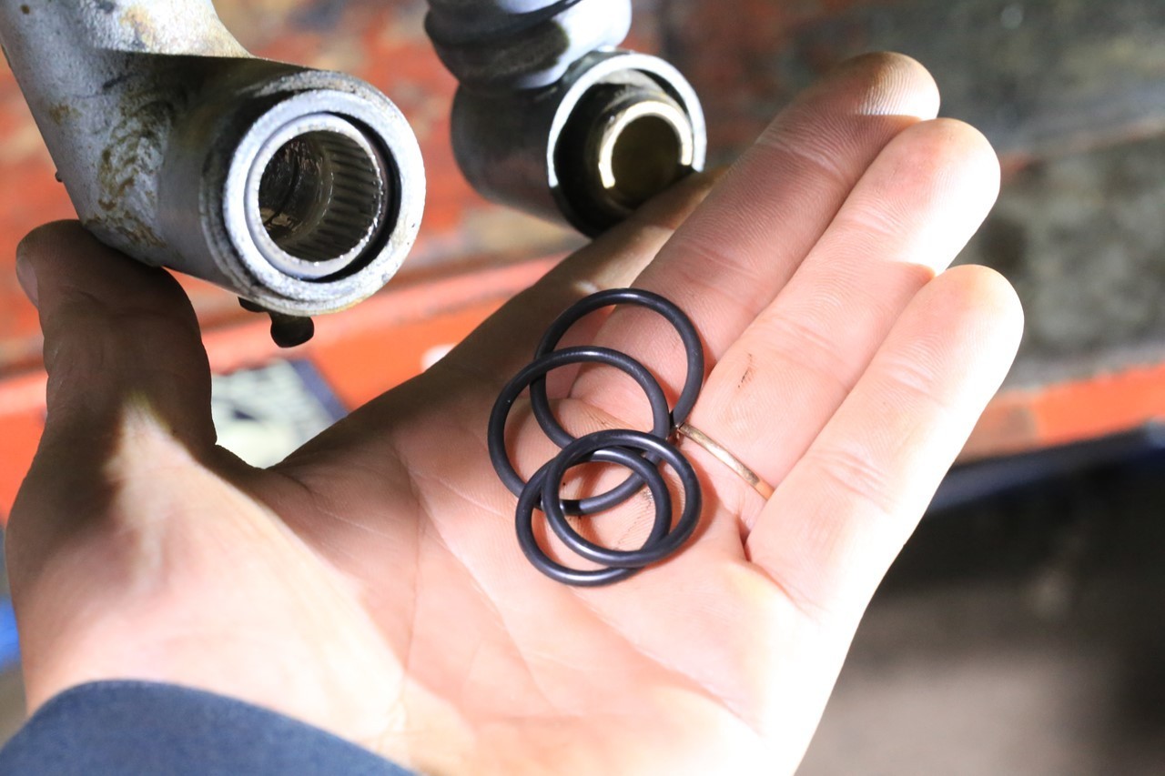 ベスパ50sの補修作業