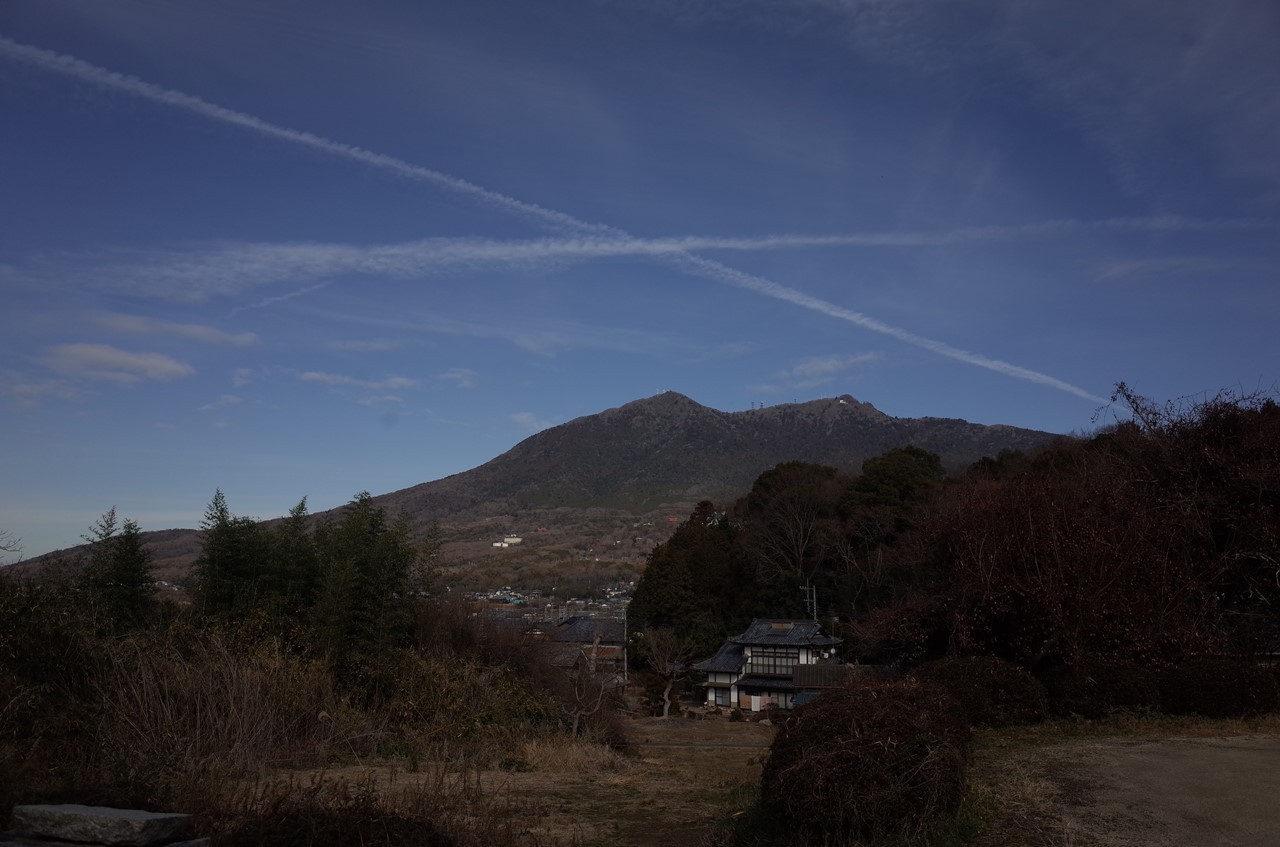 筑波山を望む景色
