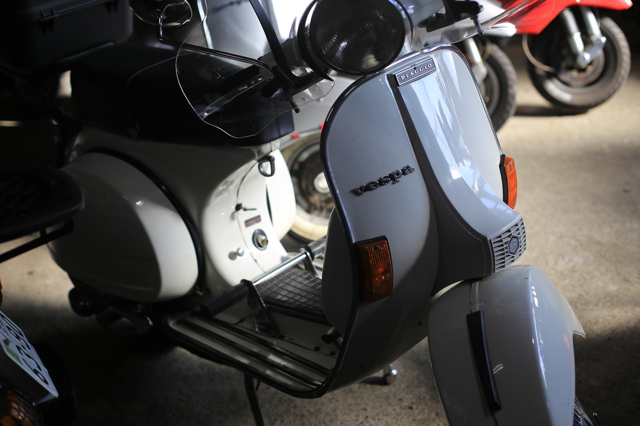 ツーリングで小傷が付いたP200Eのお詫び磨き