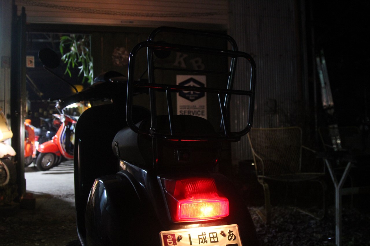 試運転準備が整ったベスパP200E