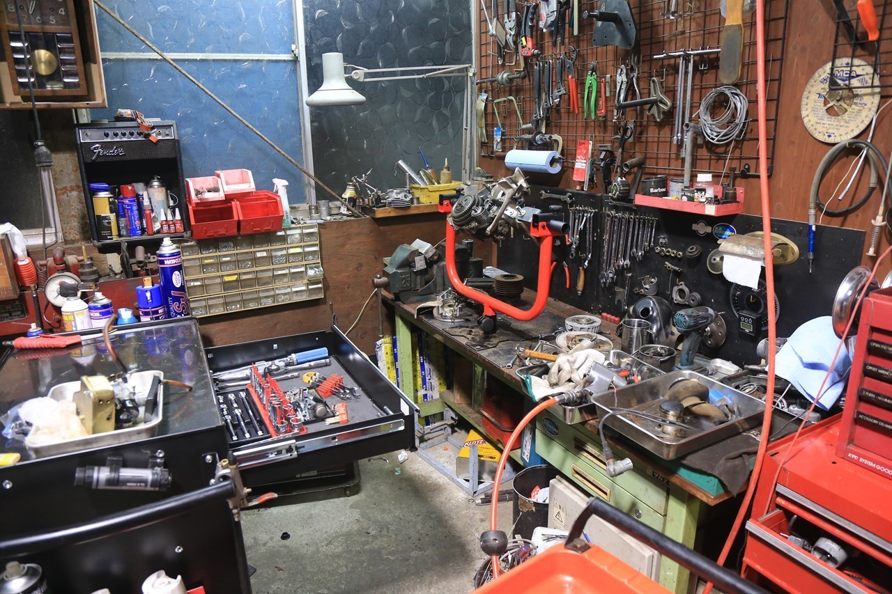 道具保管方法を改善した作業環境