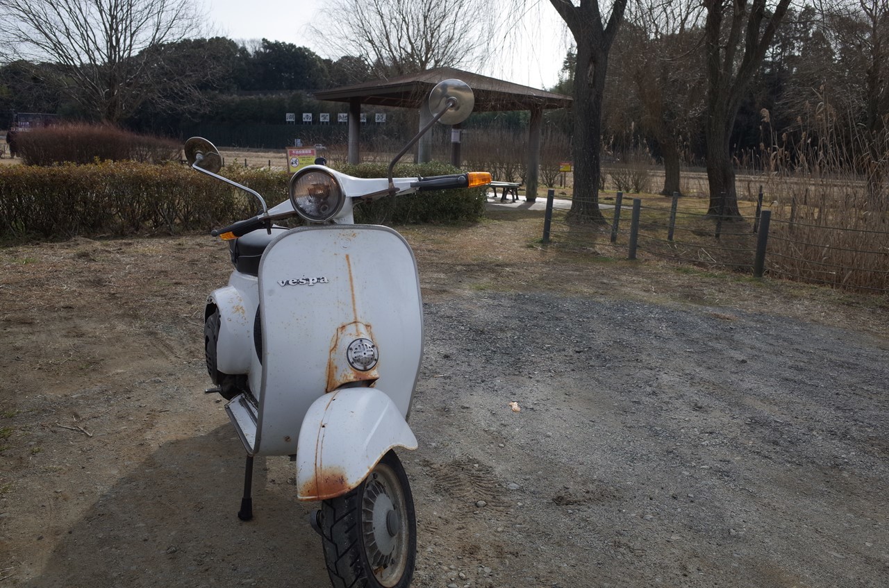 試運転中のベスパ125ET3