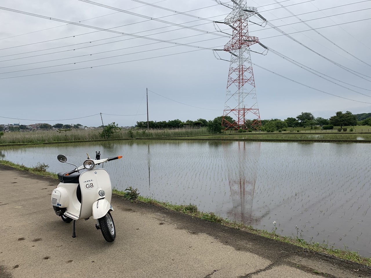 試運転中のベスパ125ET3