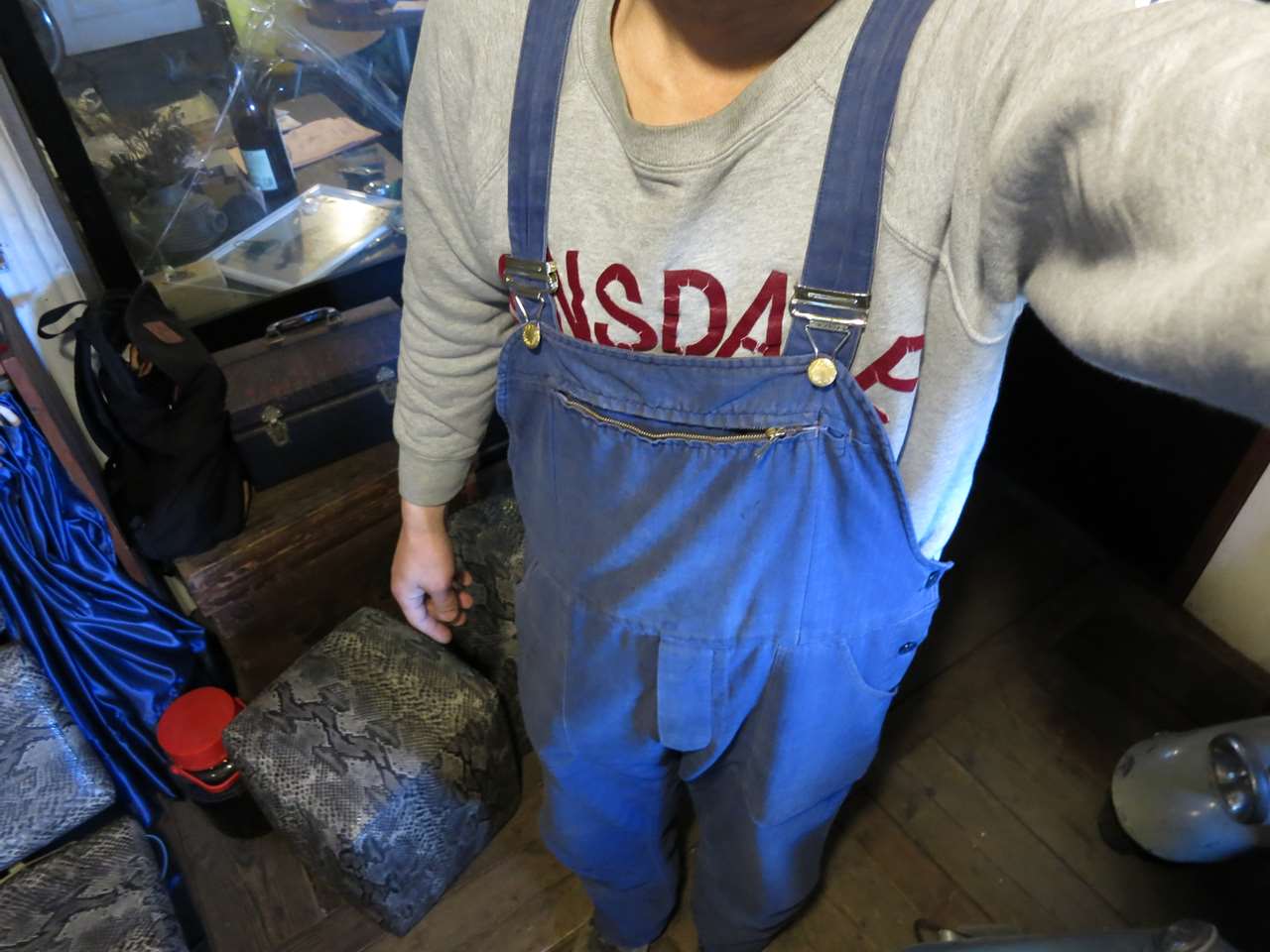 インナーパンツを履いた防寒スタイル