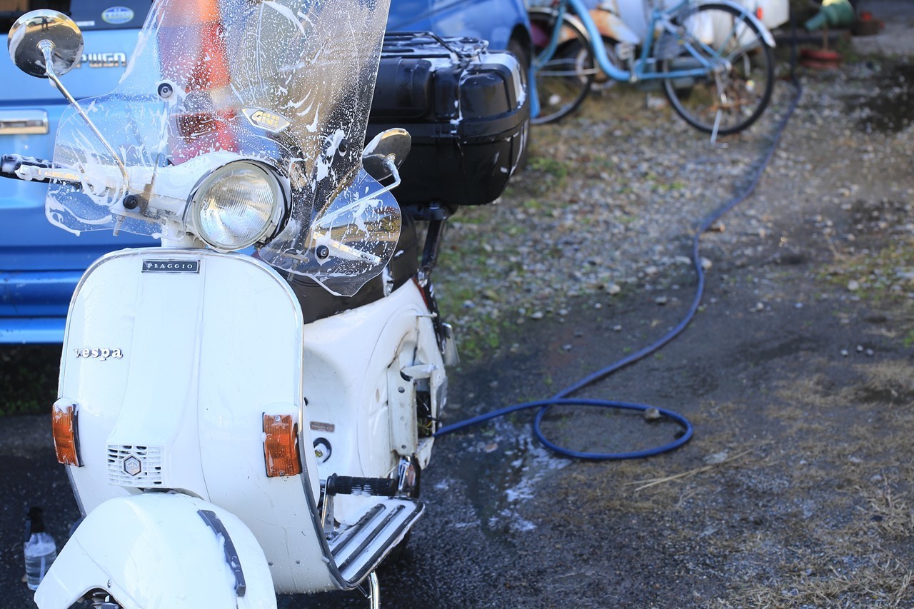 大掃除で洗車されたP200E