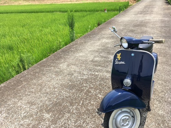 試運転中のベスパ、特に異常は見られなかった車両