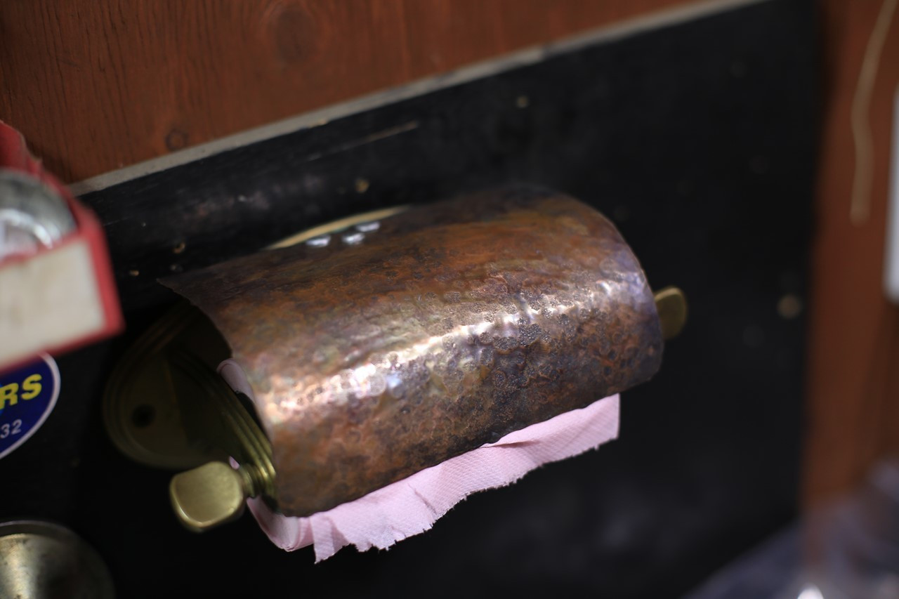 トイレットペーパー押さえ用の自作パーツ(試作)