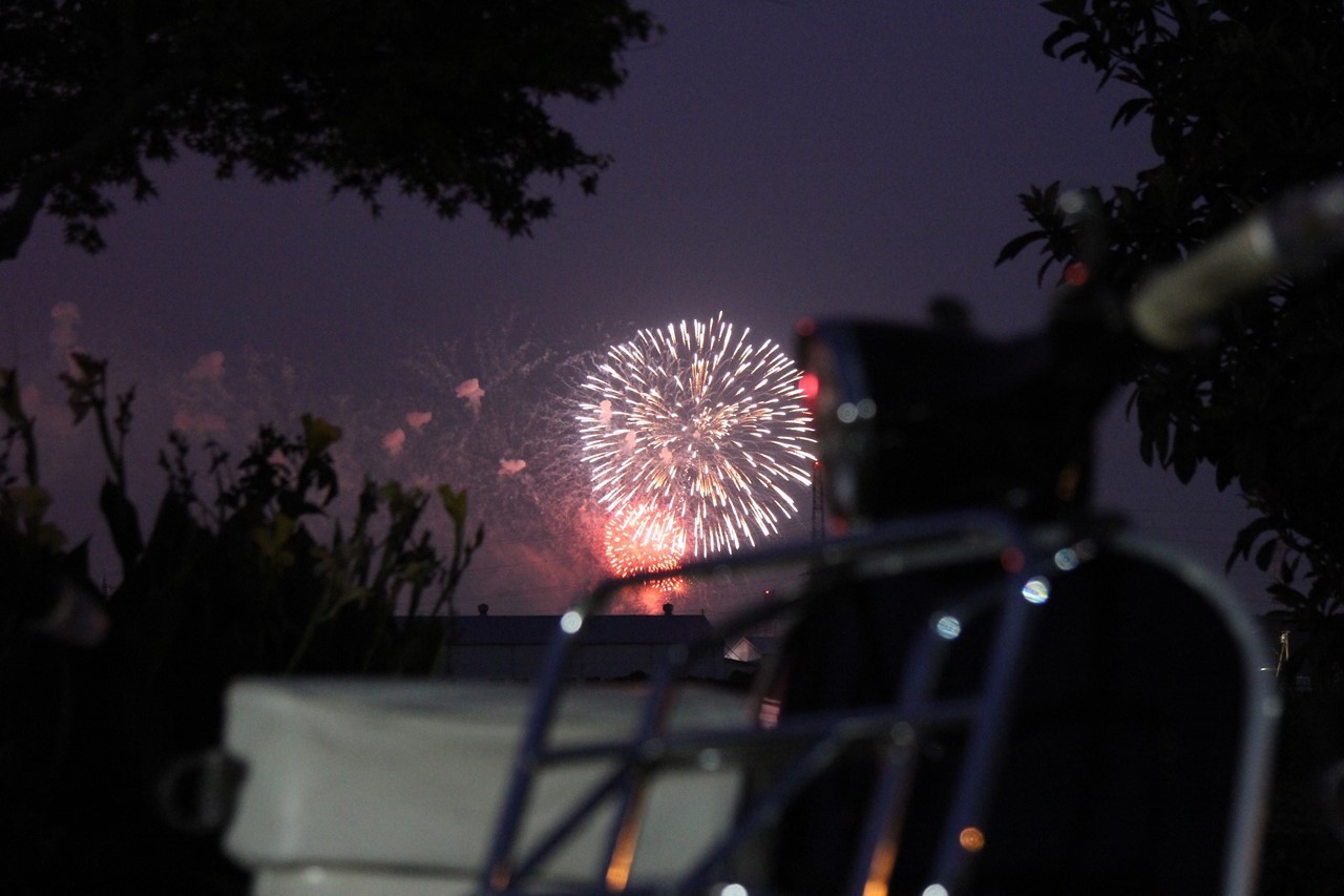 手賀沼花火大会の花火