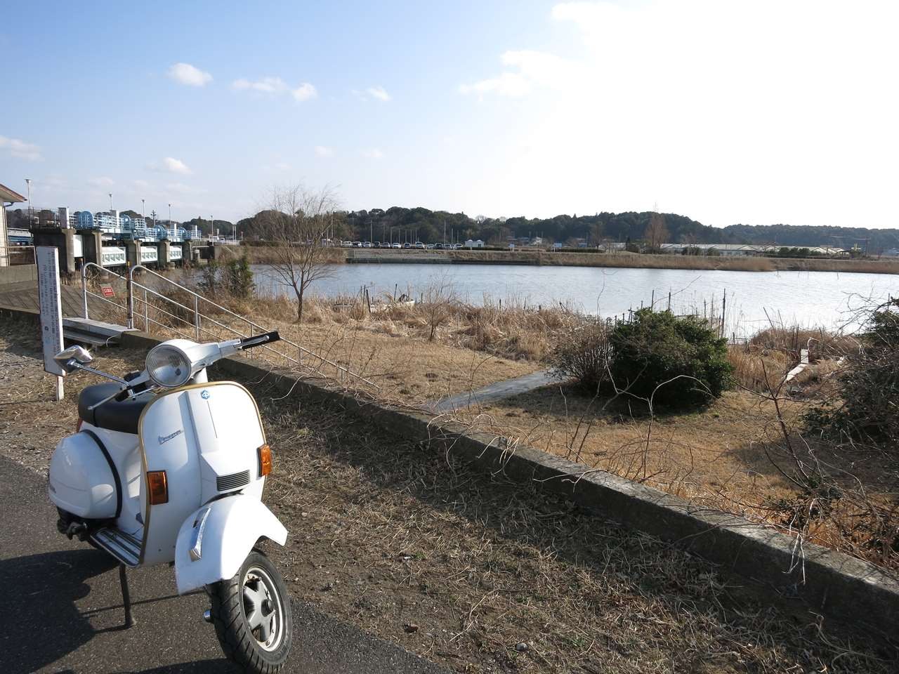 ベスパPX200FL1の試運転風景