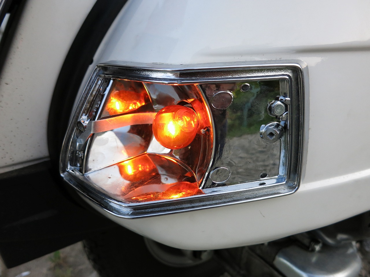 修正後にバッチリ点灯したウィンカー