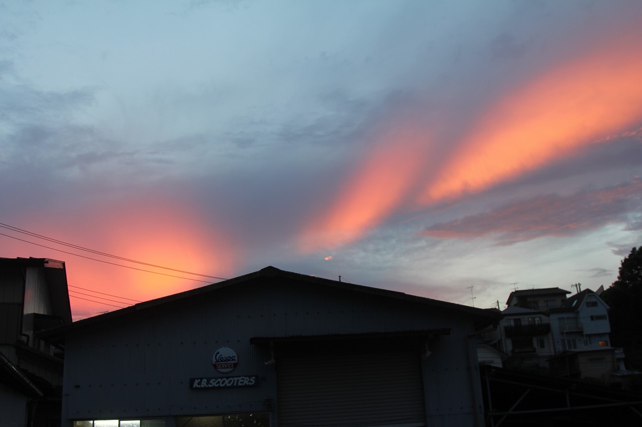夕暮れ空の風景