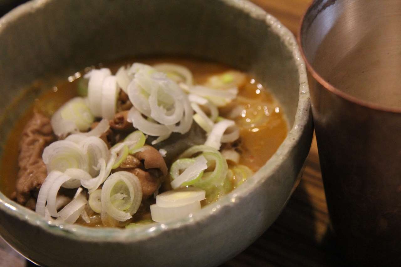 お土産でもらったモツ煮込み