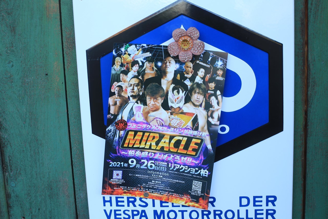 柏でのプロレス団体旗揚げの告知イメージ