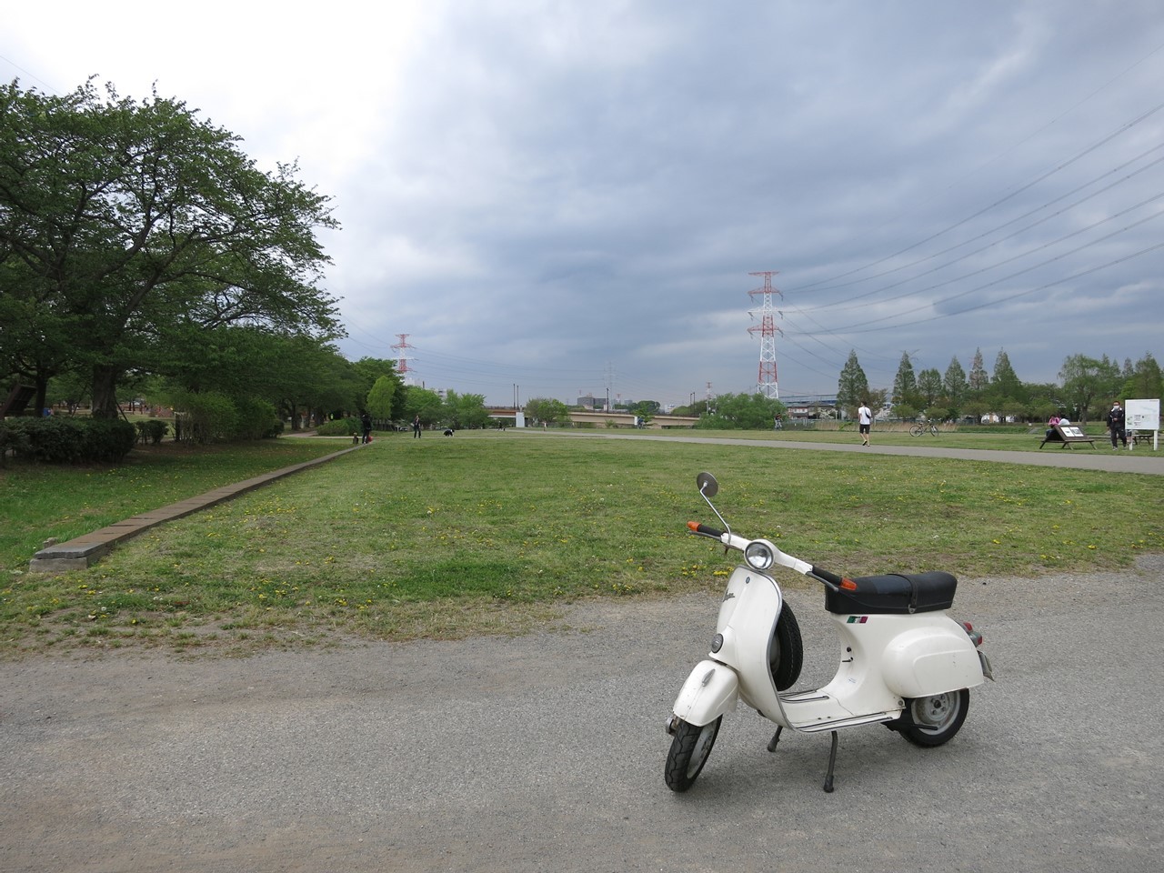 ベスパ100の試運転