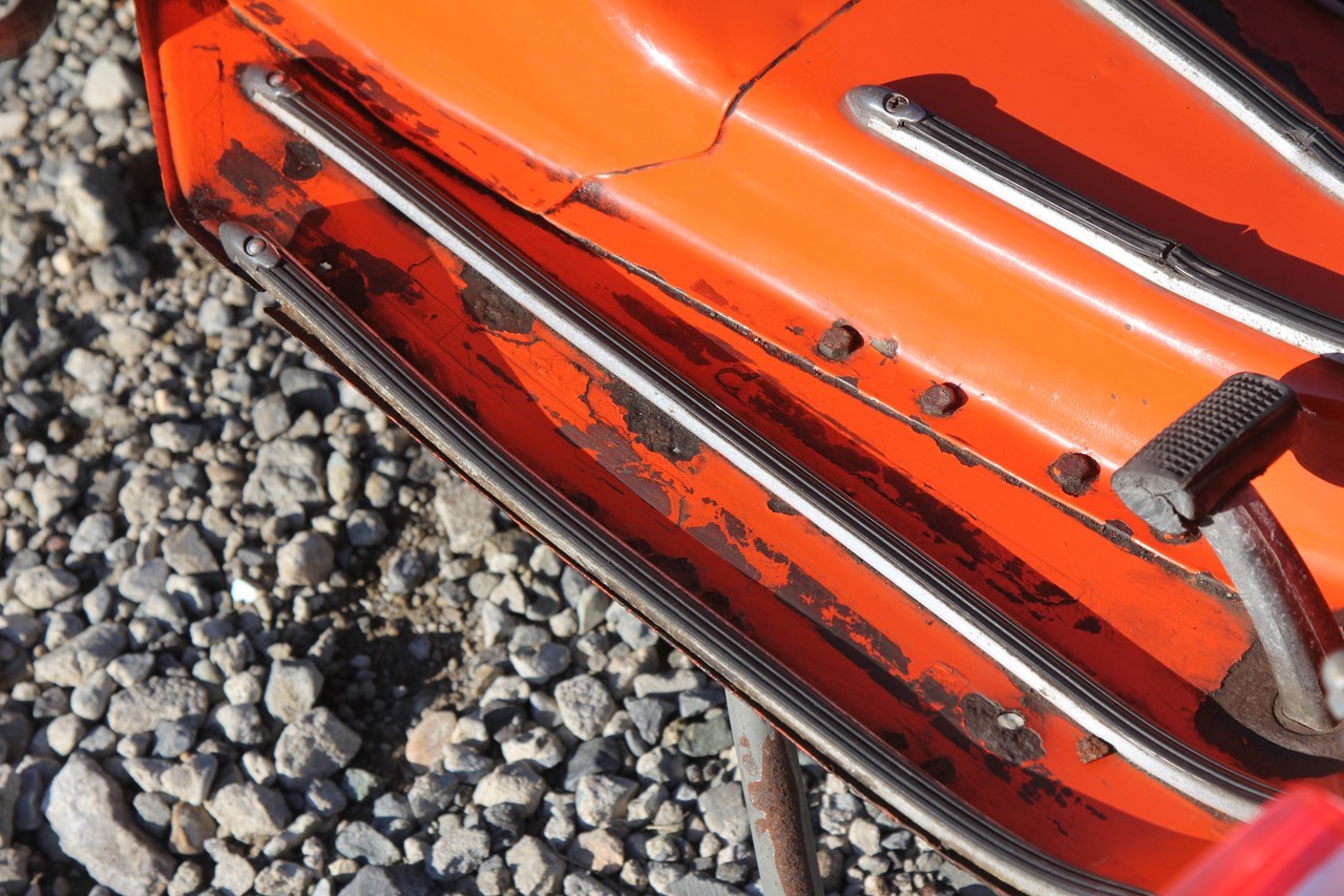 ベスパ100ベース改造車のメーター周り