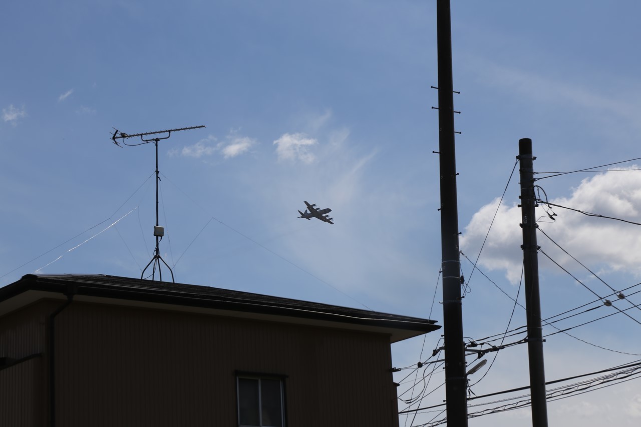 下総基地のP-3C哨戒機