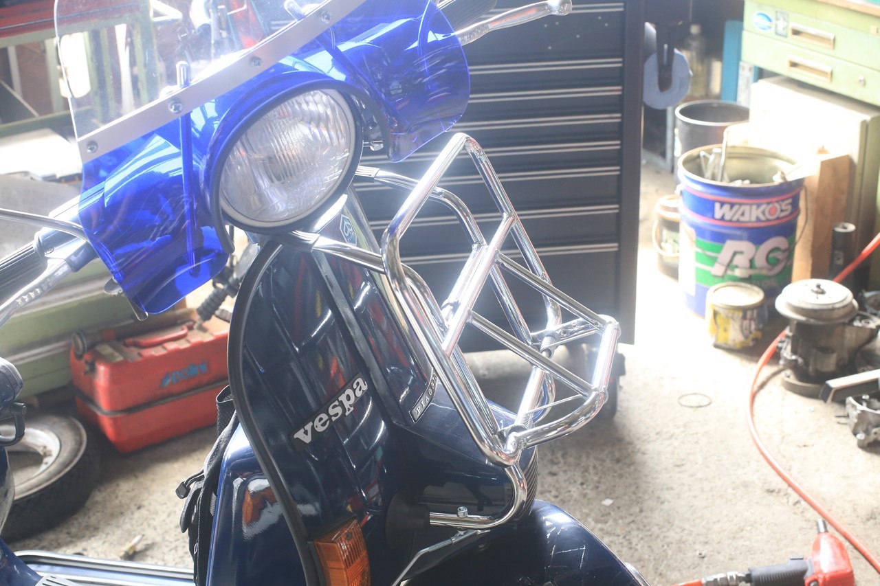 PX200Eのオイルタンク修理作業