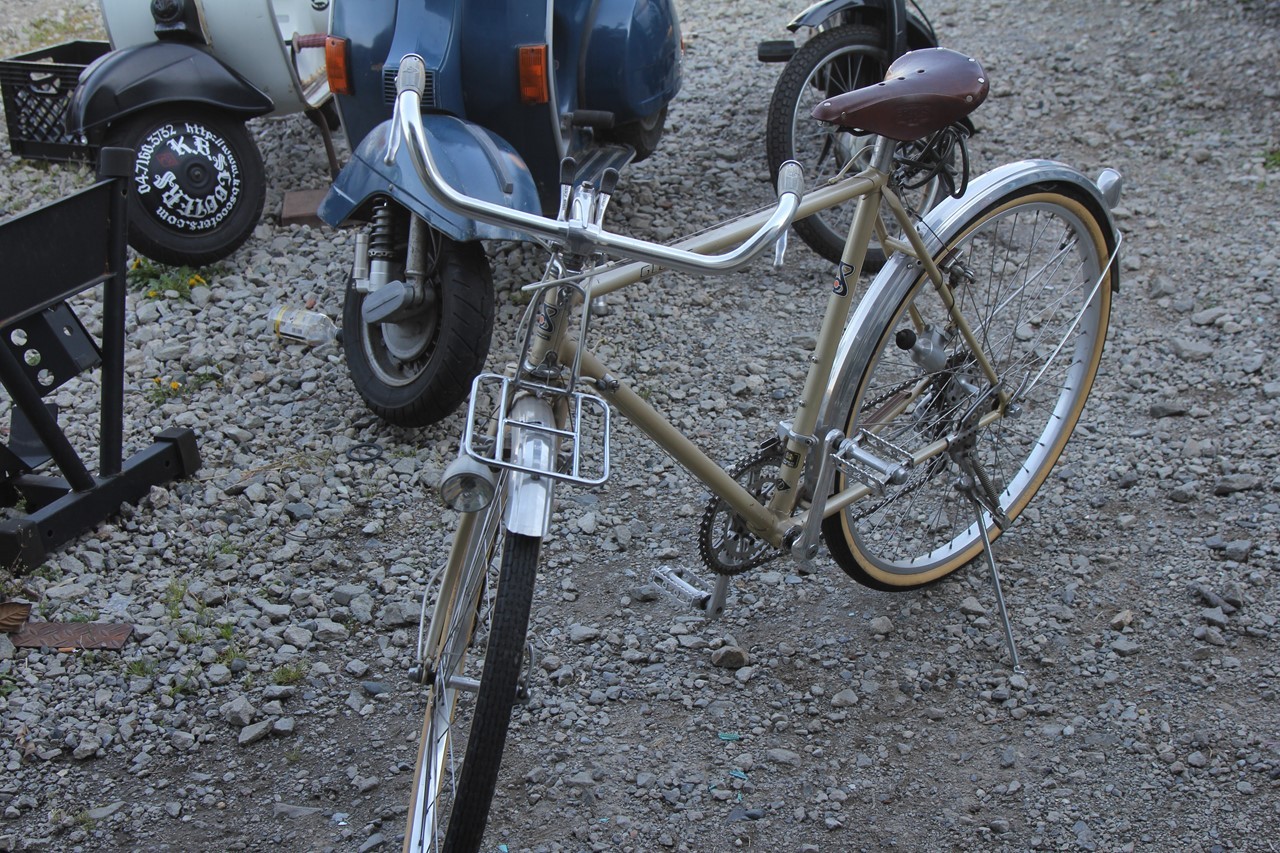 自転車でコンビニへ